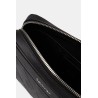 CALVIN KLEIN XL EMBLEM AOP EMBOSS POUCH W/H LEATHER  BLACK LV04D1256G-UB1