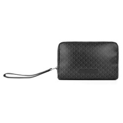 CALVIN KLEIN EMBLEM AOP COATED POUCH W/HANDL BLACK LV04D1240G-UB1