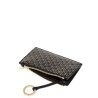 CALVIN KLEIN EMBLEM AOP TOP ZIP CARDCASE BLACK AOP LV04F1084G-2XA