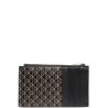 CALVIN KLEIN EMBLEM AOP TOP ZIP CARDCASE BLACK AOP LV04F1084G-2XA