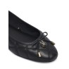 TOMMY HILFIGER LEATHER CHARM QUILTED BALLERINA BLACK FW0FW09503-BDS