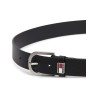 TOMMY HILFIGER TJM RYAN 3.5 LEATHER BELT BLACK AM0AM14461-BDS