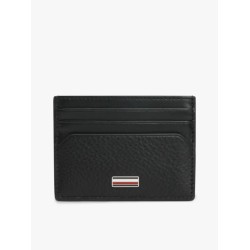 TOMMY HILFIGER CENTRAL CC HOLDER LEATHER BLACK AM0AM14494-BDS