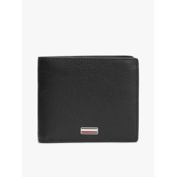 TOMMY HILFIGER CENTRAL CC FLAP AND COIN LEATHER WALLET AM0AM14497-BDS