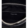 CALVIN KLEIN SLOUCHY LEATHER SHOULDER BAG BLACK LV04F3657G-UB1