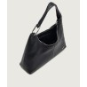 CALVIN KLEIN SLOUCHY LEATHER SHOULDER BAG BLACK LV04F3657G-UB1