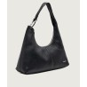 CALVIN KLEIN SLOUCHY LEATHER SHOULDER BAG BLACK LV04F3657G-UB1