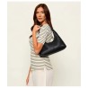 CALVIN KLEIN SLOUCHY LEATHER SHOULDER BAG BLACK LV04F3657G-UB1