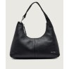 CALVIN KLEIN SLOUCHY LEATHER SHOULDER BAG BLACK LV04F3657G-UB1