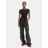 TOMMY HILFIGER TJW SLIM DRAPED SS TEE BLACK DW0DW22802-BDS