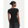 TOMMY HILFIGER TJW SLIM DRAPED SS TEE BLACK DW0DW22802-BDS