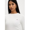 TOMMY HILFIGER TJW SLIM SH LETTUCE EDGE RIB ECRU DW0DW22783-YBL