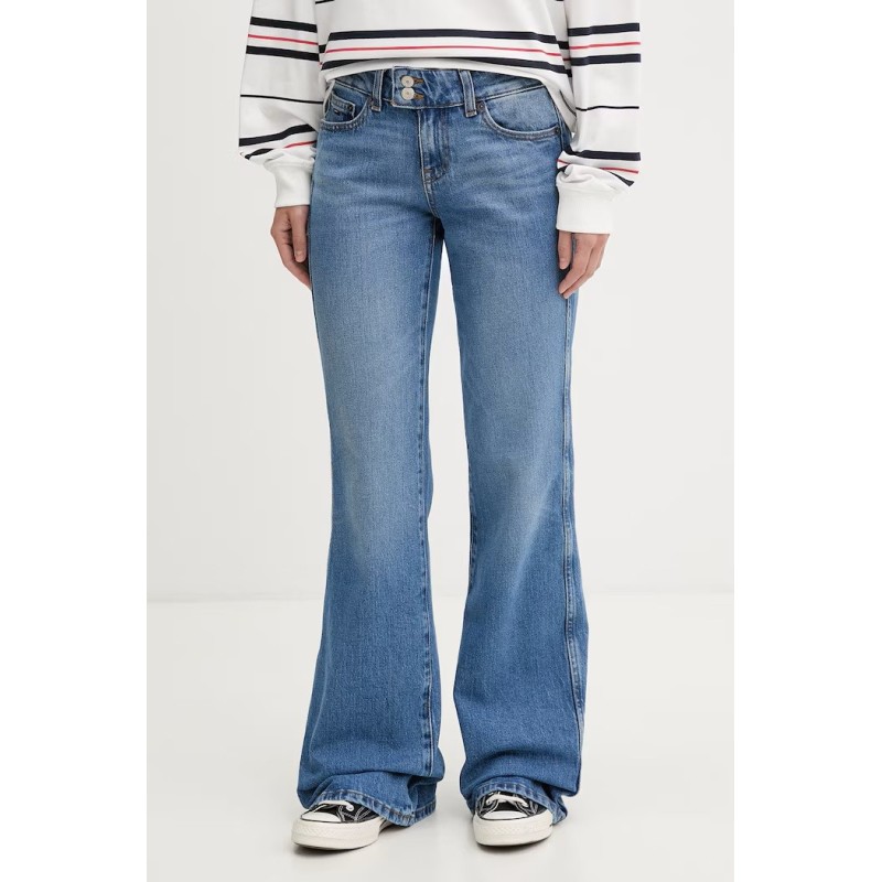 TOMMY HILFIGER SIA LOW BOOTCUT BJ0133 DENIM MEDIUM DW0DW23476-1A5
