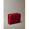 CALVIN KLEIN MEDIUM FLAP ZIP AROUND LEATHER RED WALLET LV04F1075G-XLL