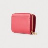 CALVIN KLEIN MEDIUM FLAP ZIP AROUND LEATHER RED WALLET LV04F1075G-XLL