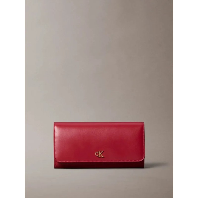 CALVIN KLEIN LONG LEATHER RED WALLET LV04F1224G-XLL