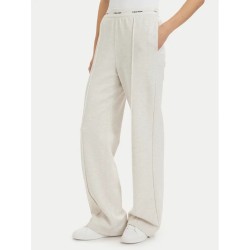CALVIN KLEIN TERRY LOGO WAISTBAND TRACK PAN VANILLA HEATHER LV047G253G-P4P