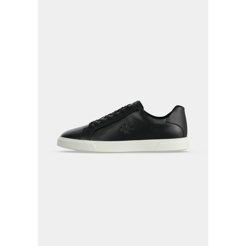 CALVIN KLEIN LEATHER LOW PROF CUPSOLE BLACK HM0HM02123-BEH