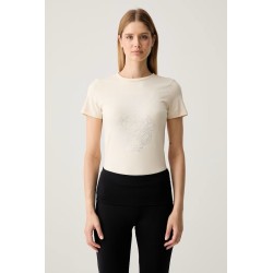 GUESS ROMY SS CN TSHIRT BEIGE V6GI12K3325-G056