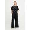 GUESS SILVY 4G SS CN TSHIRT BLACK V6GI18K2985-JBLK