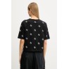 GUESS SILVY 4G SS CN TSHIRT BLACK V6GI18K2985-JBLK