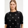 GUESS SILVY 4G SS CN TSHIRT BLACK V6GI18K2985-JBLK