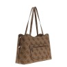 GUESS JANIE LOGO TRAVEL  SHOULDER BAG LATTE HWOB99240240-LTL