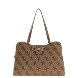 GUESS JANIE LOGO TRAVEL  SHOULDER BAG LATTE HWOB99240240-LTL