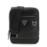 GUESS MONACO LEATHER CROSSBODY BAG BLACK HMMOGRP6159-BLA