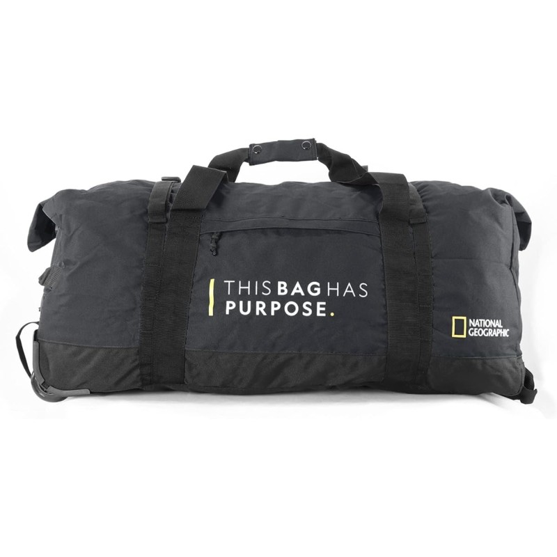 NATIONAL GEOGRAPHIC PACKABLE WHEELED DUFFEL LARGE BLACK N10444.06