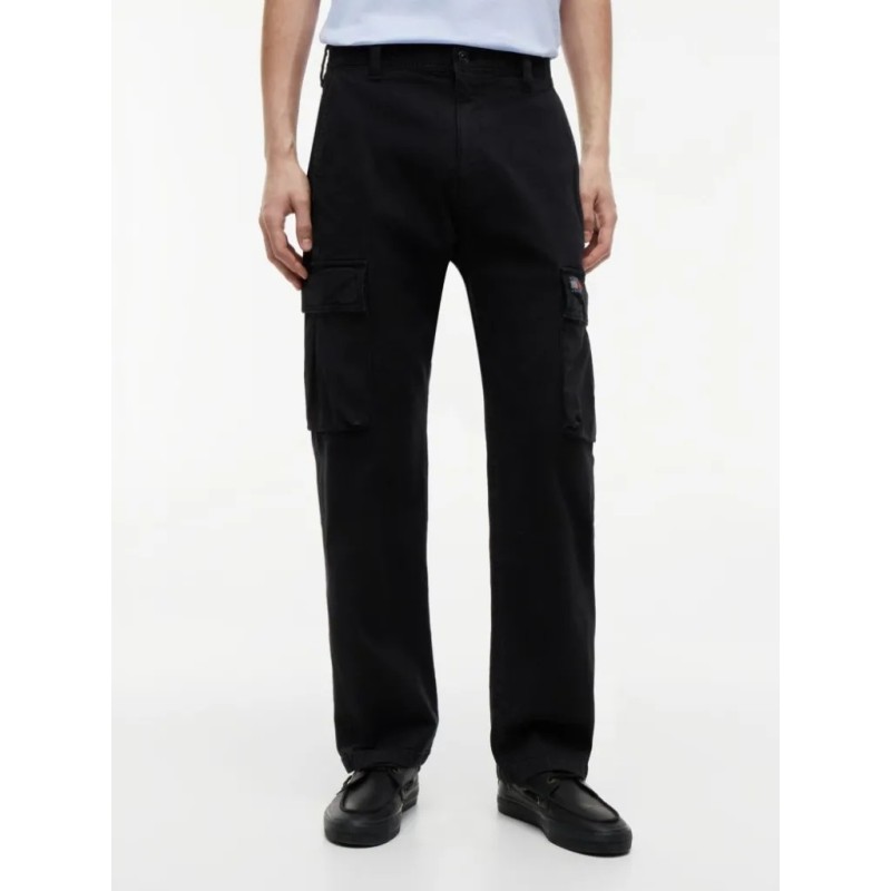 TOMMY HILFIGER TJM OTIS COTTON CANVAS CARGO BLACK DM0DM22403-BDS