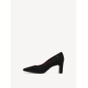 TAMARIS SUEDE PUMPS BLACK 1-22455-47-001