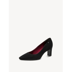 TAMARIS SUEDE PUMPS BLACK 1-22455-47-001
