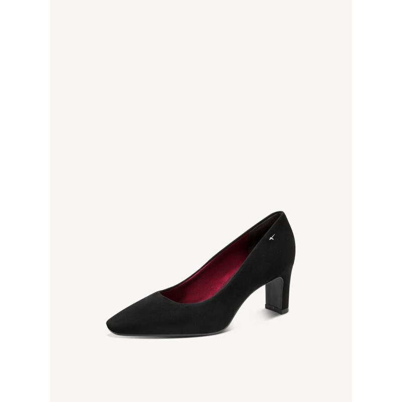 TAMARIS SUEDE PUMPS BLACK 1-22455-47-001