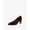 TAMARIS SUEDE PUMPS BLACK 1-22455-47-001