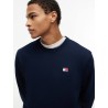 TOMMY HILFIGER TJM REG BADGE CREW HTR DARK NIGHT NAVY DM0DM21921-C1G