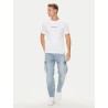 GUESS GJ SS CN SLIM LOGO EMBRO TEE T-SHIRT WHITE M4YI52K8HM0-G011