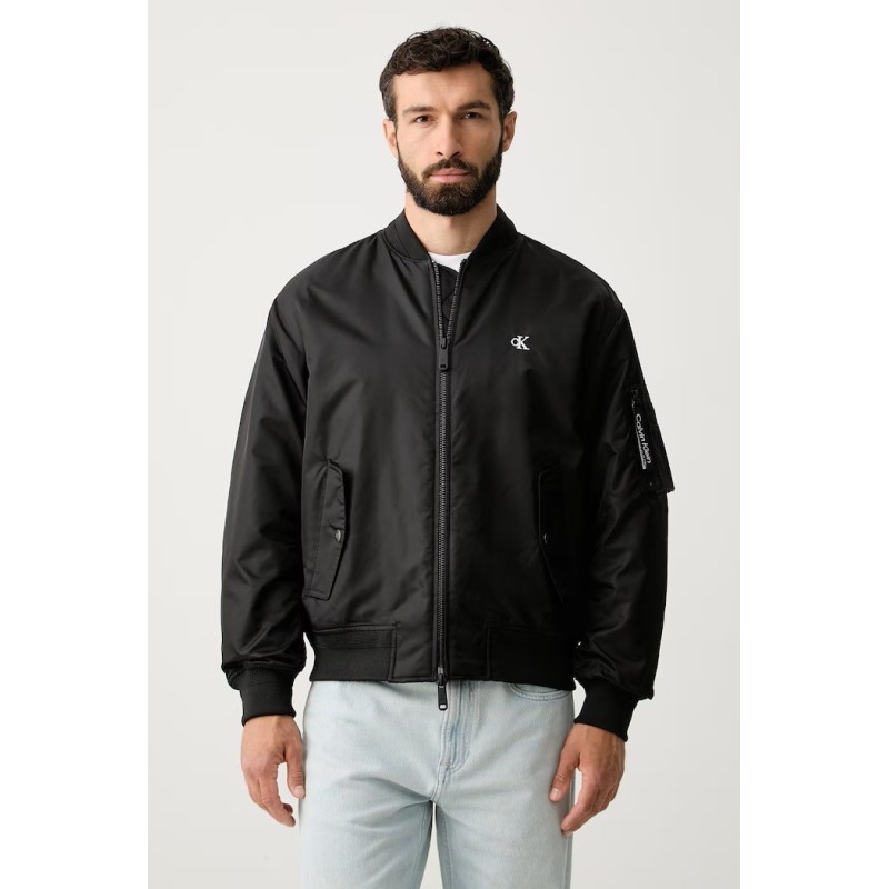 CALVIN KLEIN LS JEANS NYLON BOMBER JKT BLACK LV04RG505G-UB1