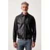 CALVIN KLEIN LS FAUX LEATHER BOMBER JKT BLACK LV04RG406G-UB1