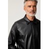 CALVIN KLEIN LS FAUX LEATHER BOMBER JKT BLACK LV04RG406G-UB1
