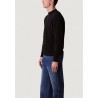 CALVIN KLEIN RELAXED COTTON MONOGRAM SWEATER BLACK LV04RC309G-UB1