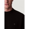 CALVIN KLEIN RELAXED COTTON MONOGRAM SWEATER BLACK LV04RC309G-UB1