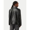 CALVIN KLEIN FAUX LEATHER MOTO JACKET BLACK LV047G515G-UB1