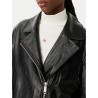 CALVIN KLEIN FAUX LEATHER MOTO JACKET BLACK LV047G515G-UB1