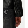 CALVIN KLEIN FAUX LEATHER MOTO JACKET BLACK LV047G515G-UB1