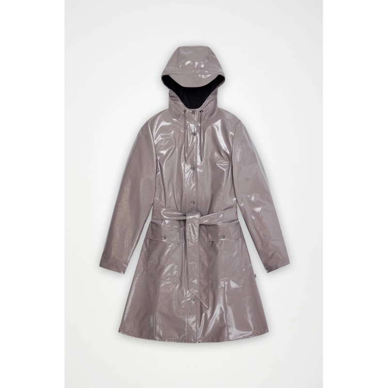 RAINS CURVE LONG JACKET W3 CINDER GLAZE 18130-194