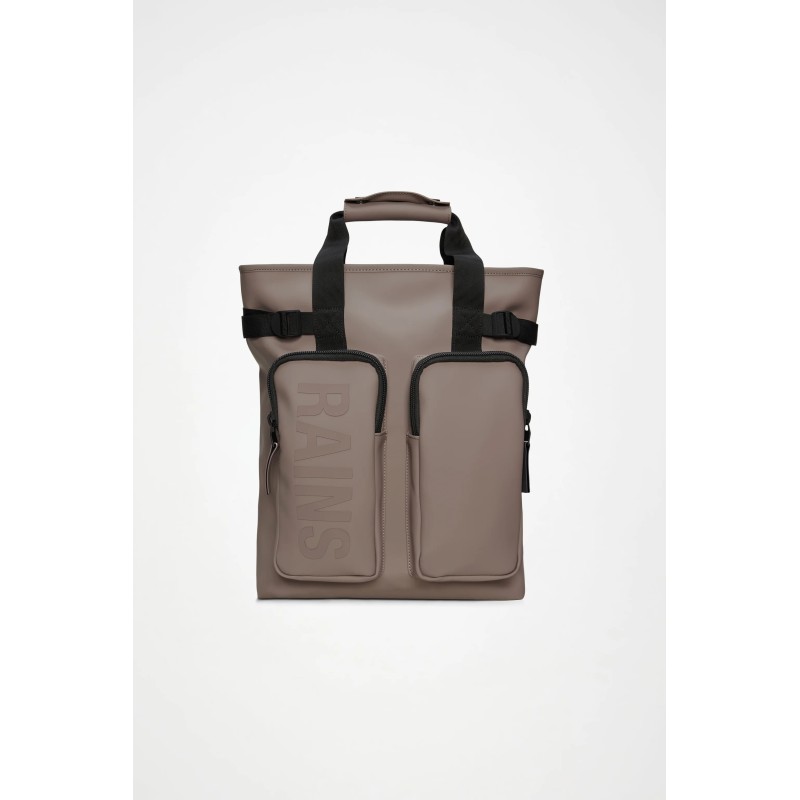 RAINS TEXEL TOTE BACKPACK W3 CINDER 14240-173