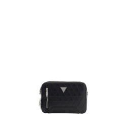 GUESS TORINO CAMERA BAG DOUBLE ZIP BLACK HMTOTEP6139-BLA