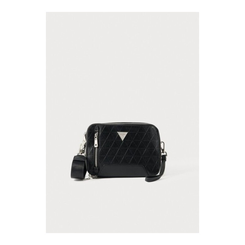 GUESS TORINO CAMERA BAG DOUBLE ZIP BLACK HMTOTEP6139-BLA