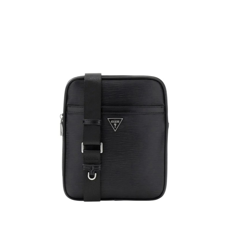 GUESS MILANO CROSSBODY FLAT BAG BLACK HMMIPWP6223-BLA